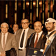 Khaldoun with student and colleagues at graduation. Kuwait University