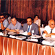 Khaldoun with colleagues at a symposium