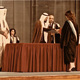 Khaldoun with former Emir of Kuwait the late Jaber Al Ahmad Al Sabah.  Graduation, Kuwait University