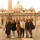 Khaldoun with Zaid Alnaqeeb, Sana Alnaqeeb, Eqbal Alessa, Jana Alnaqeeb and Saba Alnaqeeb. Vatican City, Vatican. 1994